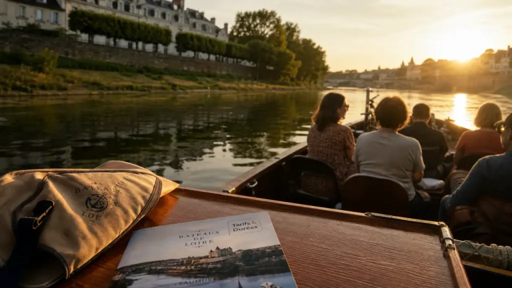 Croisière sur la Loire tarif 19 € : embarquement à bord