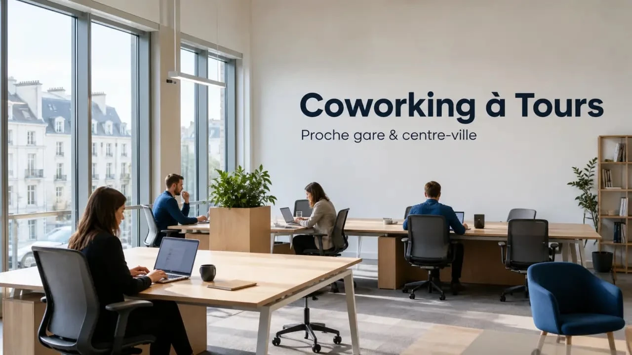 tours coworking : espace de travail moderne et lumineux près de la gare de Tours