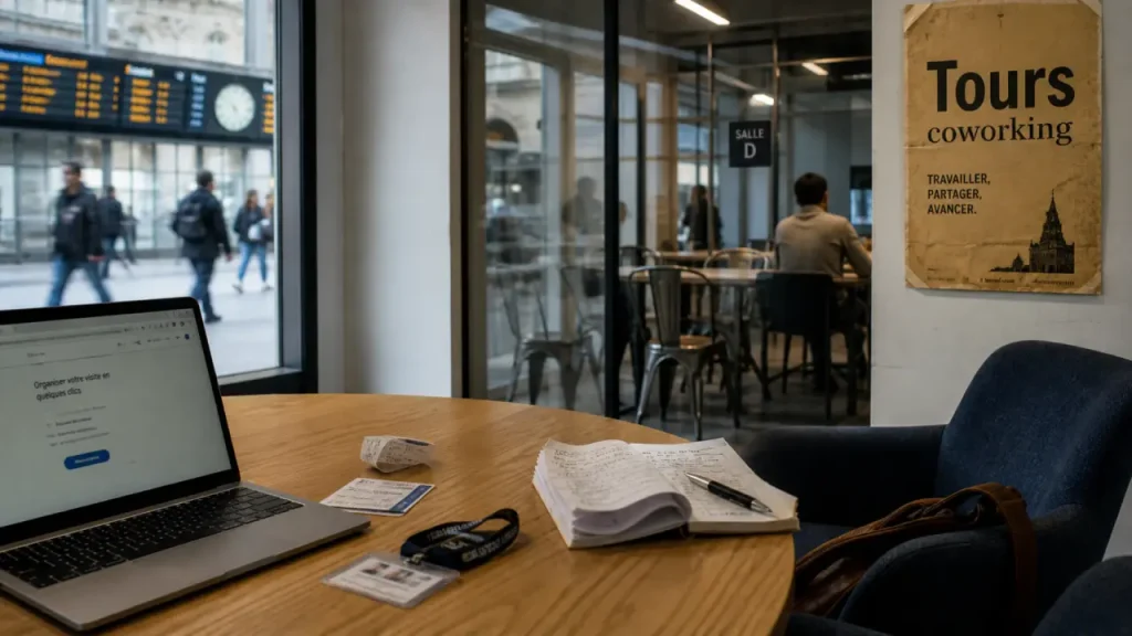 Tours coworking près de la gare TGV, accès 24/24, bureau et badge d’entrée