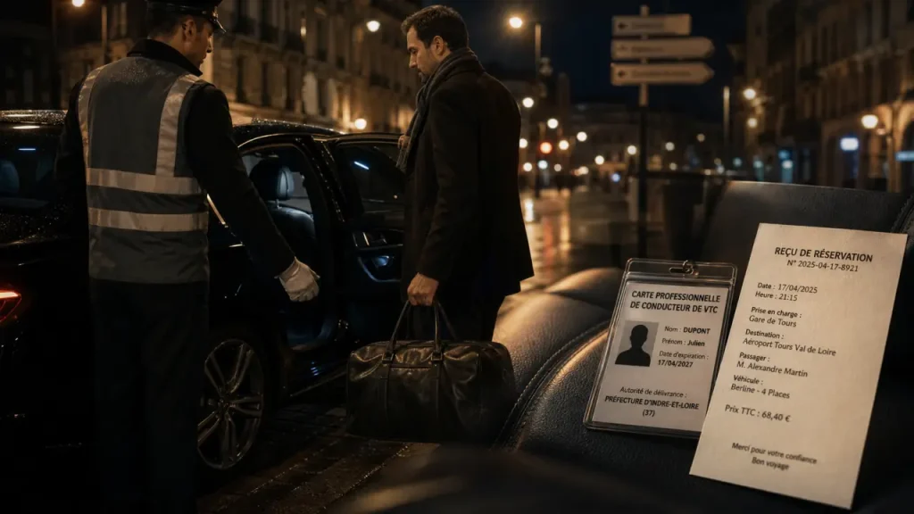 VTC Tours : transfert aéroport business en voiture avec chauffeur