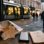Sortir à Tours : billet et agenda local sur une table