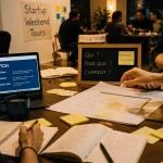 Startup Weekend Tours, équipe en atelier et pitch en 54 heures