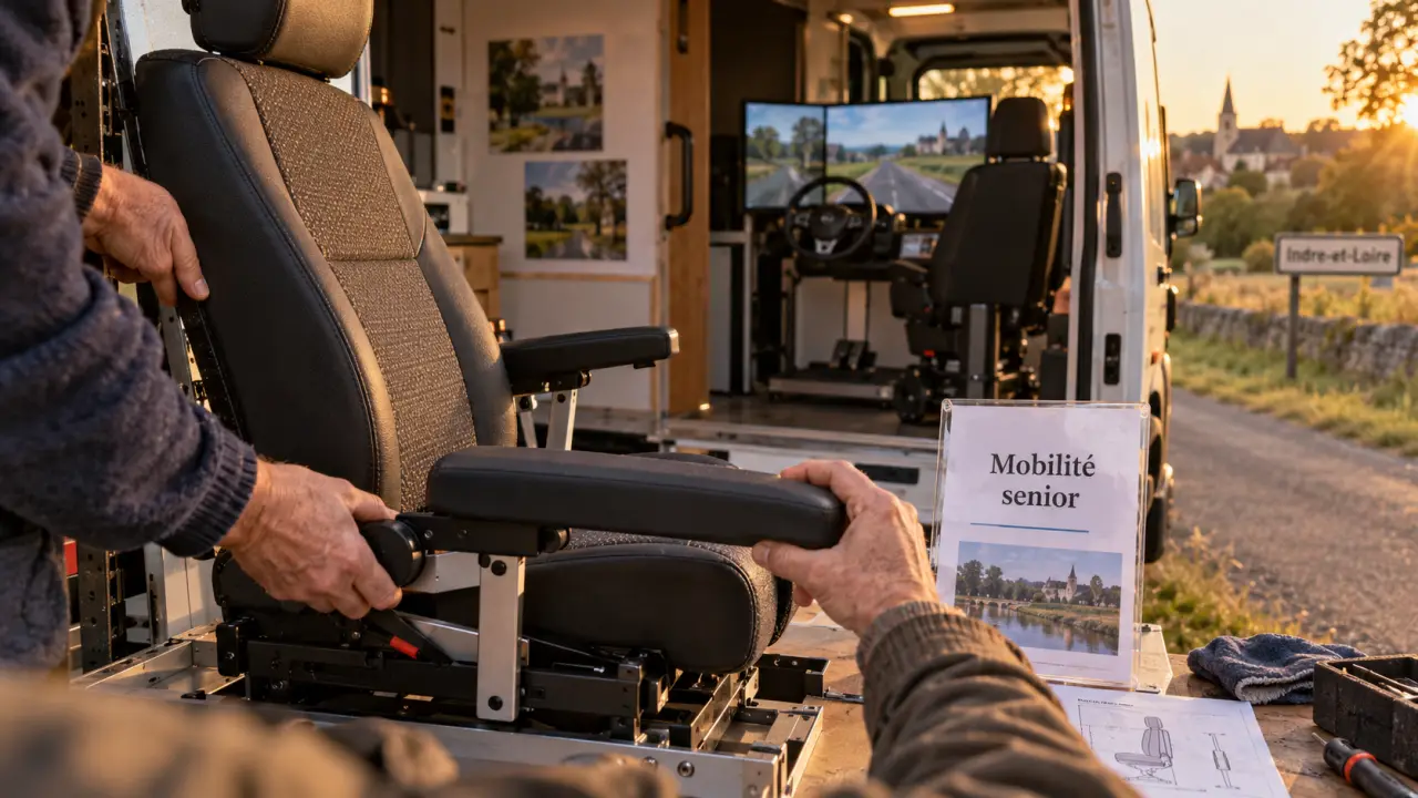 Un camion mobilité accompagne les conducteurs seniors en Indre-et-Loire