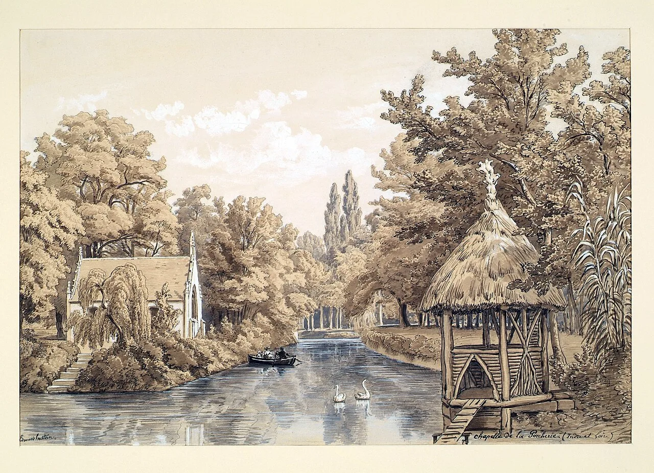 Illustration historique : chapelle de La Porcherie au domaine de Choisille