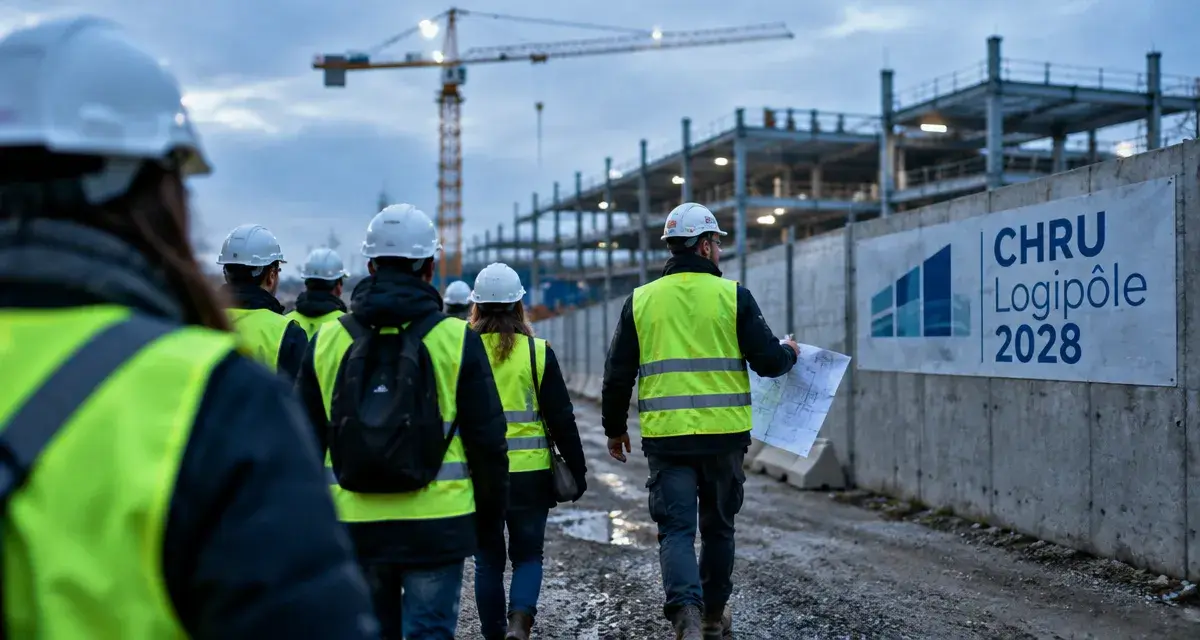 À Chambray-lès-Tours, des demandeurs d’emploi découvrent le chantier du CHRU