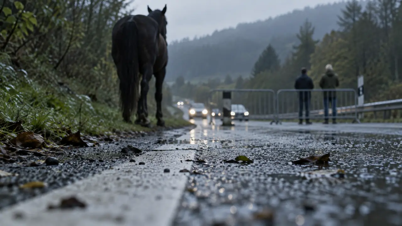 Druye : un cheval en divagation meurt après un accident sur la route d’Azay-le-Rideau