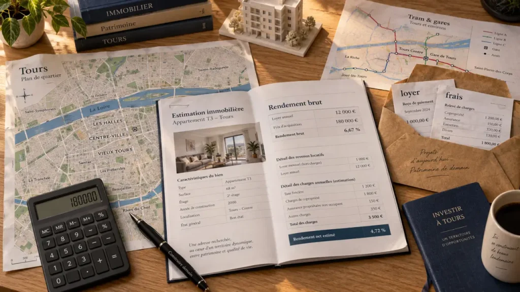 Investissement immobilier à Tours : viser 3 à 4 % brut avec le bon quartier
