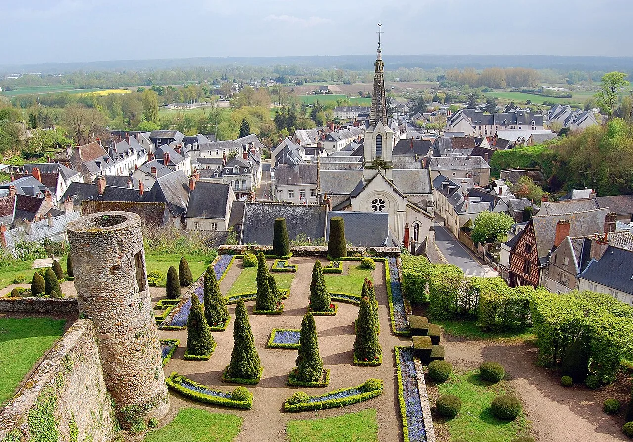 Vue aérienne de Luynes