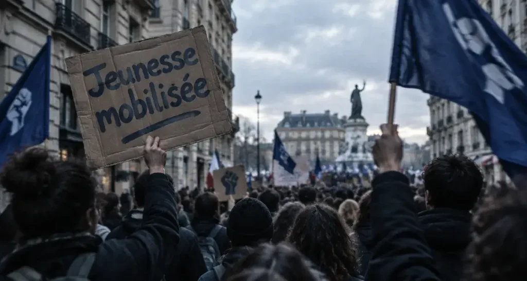 Près de 1 500 personnes mobilisées à Tours pour l’acte V de la jeunesse