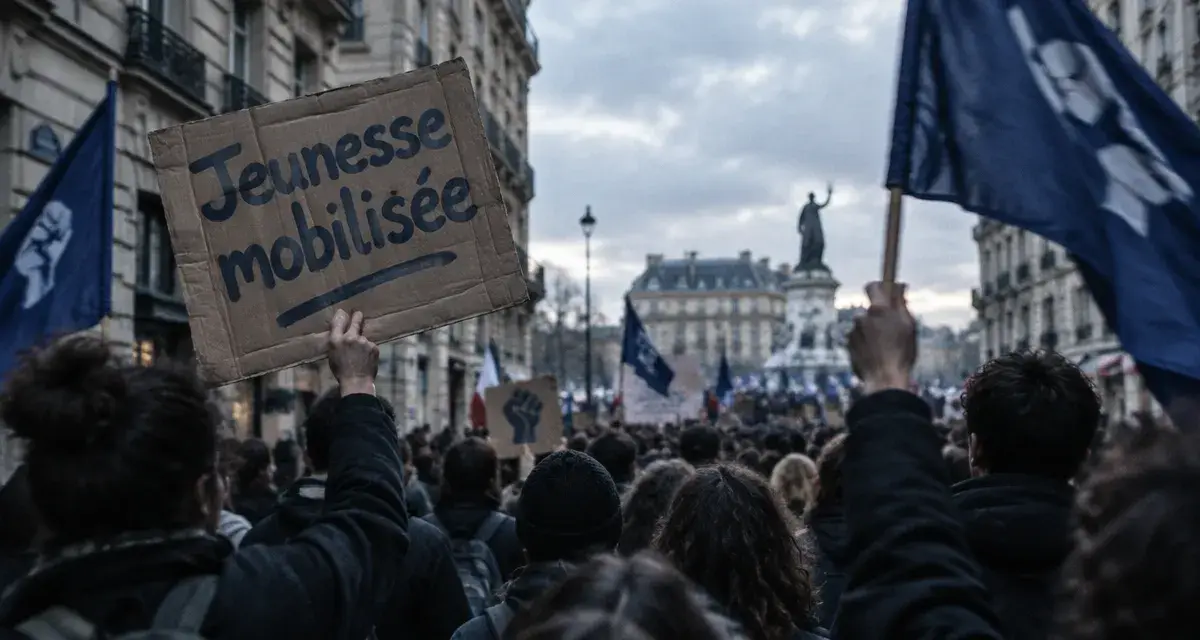 Près de 1 500 personnes mobilisées à Tours pour l’acte V de la jeunesse