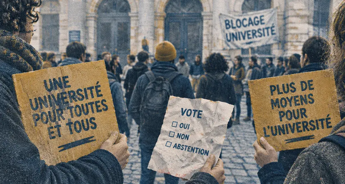 Près de 300 personnes mobilisées devant la présidence de l’Université de Tours