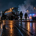 Rocade de Tours : un camion en feu après un accident à Joué-lès-Tours