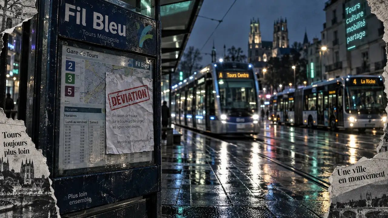À Tours, les lignes Fil Bleu déviées jeudi lors des manifestations