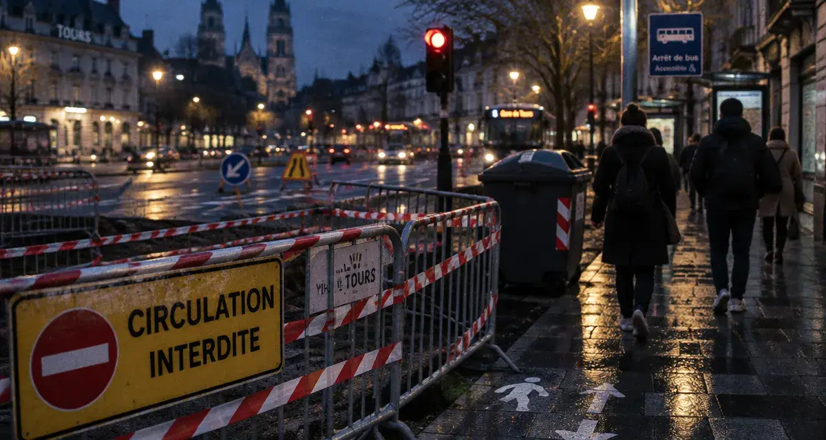 Tours : les perturbations de circulation et de transports dès ce lundi