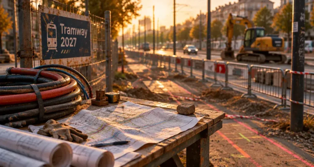 Tramway : les travaux de réseaux avancent avenue de Bordeaux à Joué-lès-Tours